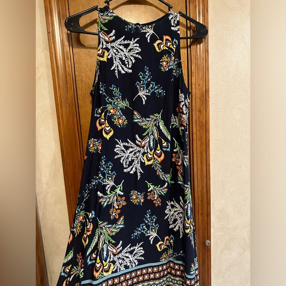 Aztec Print Keyhole Back Dress - Picture 3 of 4